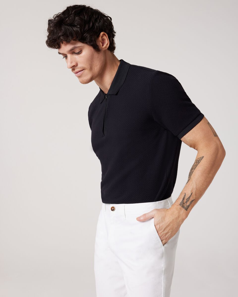 Jacquard Texture Polo